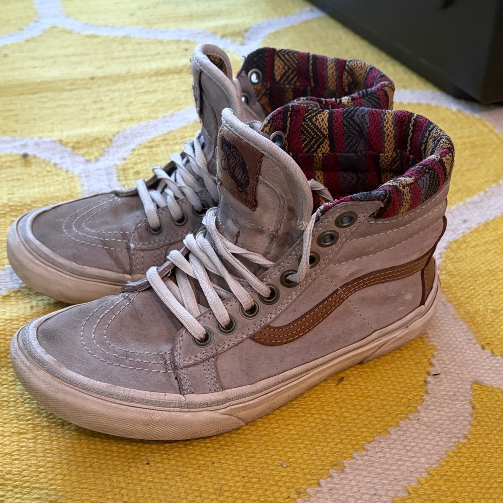 Gray High-Top vans Sneakers
